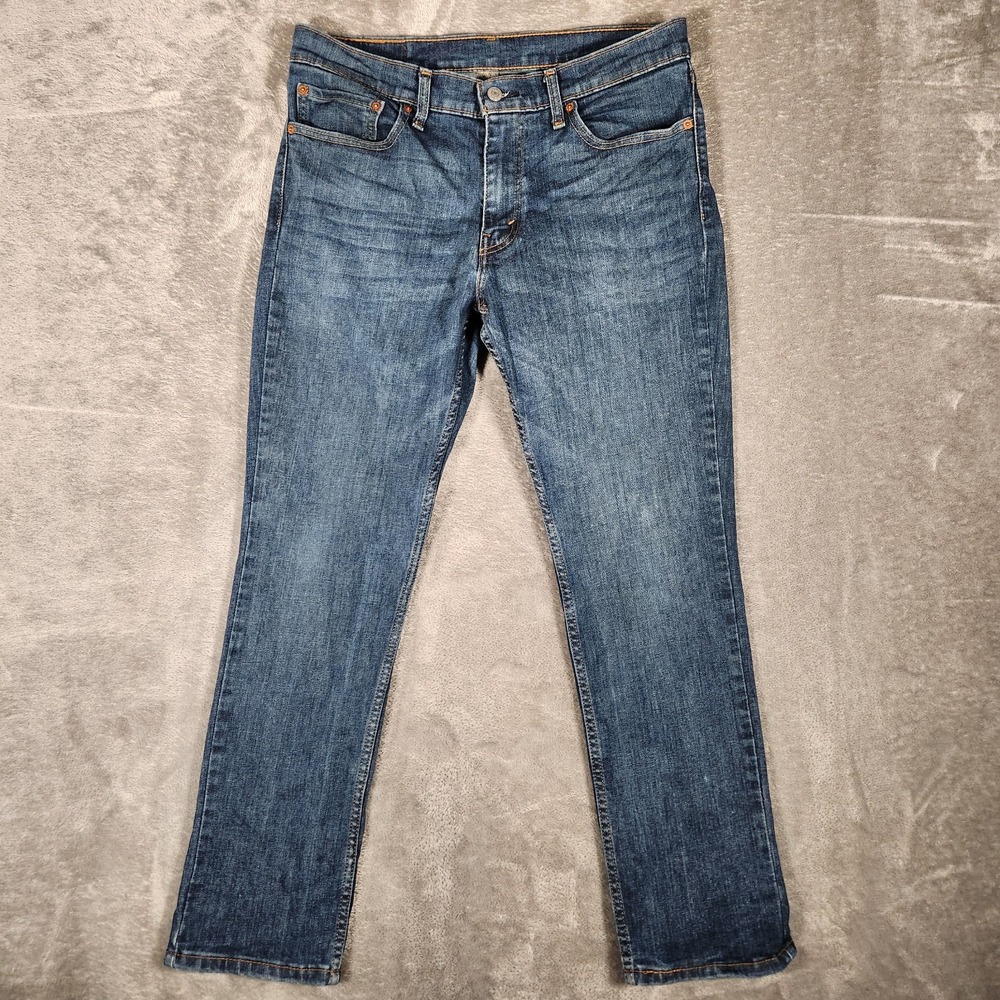 Levi's 511 Jeans Men's 34X30 (Tag 33X30) Straight Leg Classic Blue Pre-Owned